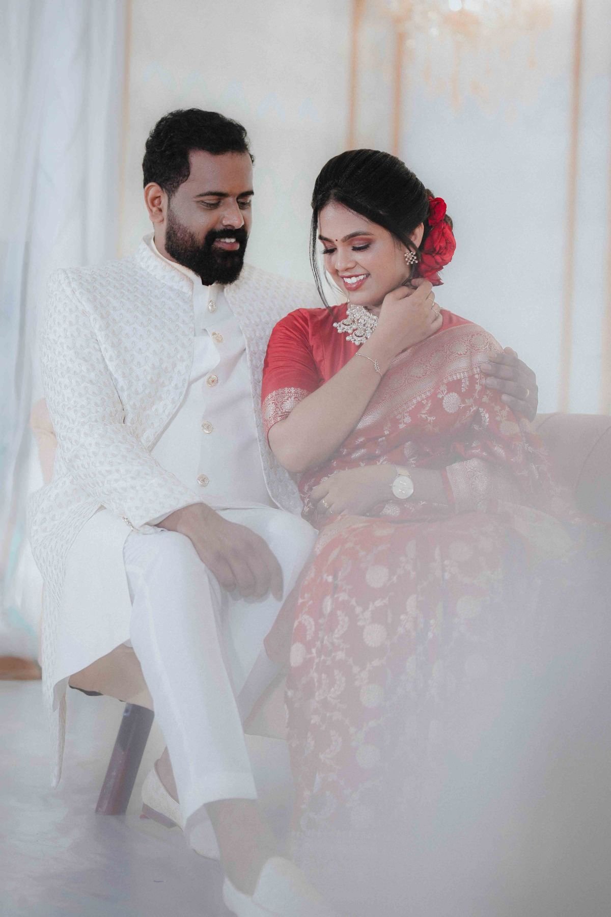 Celebrate Christin And Chinju's Multicultural Love Story In Their Engagement.